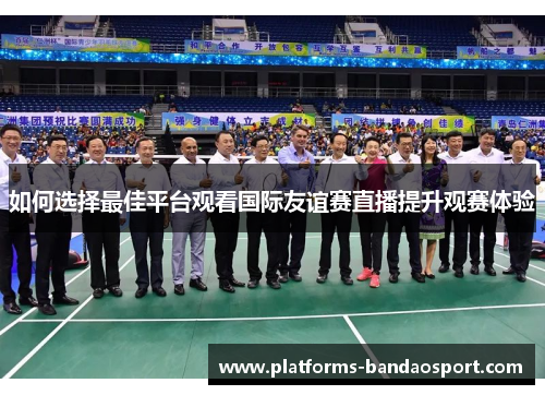 如何选择最佳平台观看国际友谊赛直播提升观赛体验